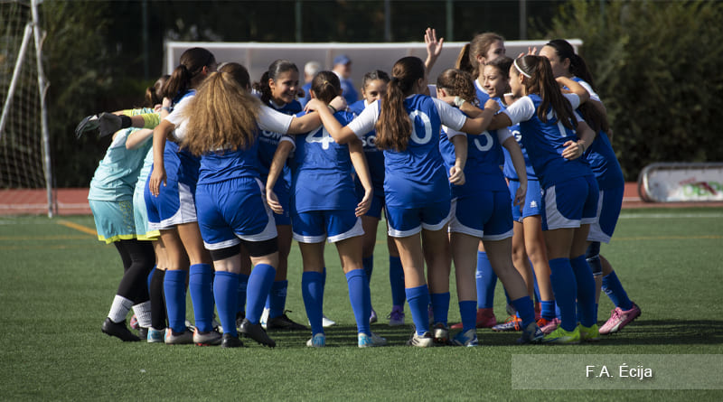 Festival de goles de las cadetes del FA Écija Las Cadetes Del Fa Ecija Celebra Su Victoria Ante El Honeyball Femenino Astigipedia Ecijabpeinfo1