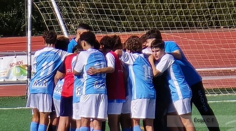 El Equipo Del Ecija Cf Hace Pina Antes Del Partido Ecijabpeinfo Astigipedia1