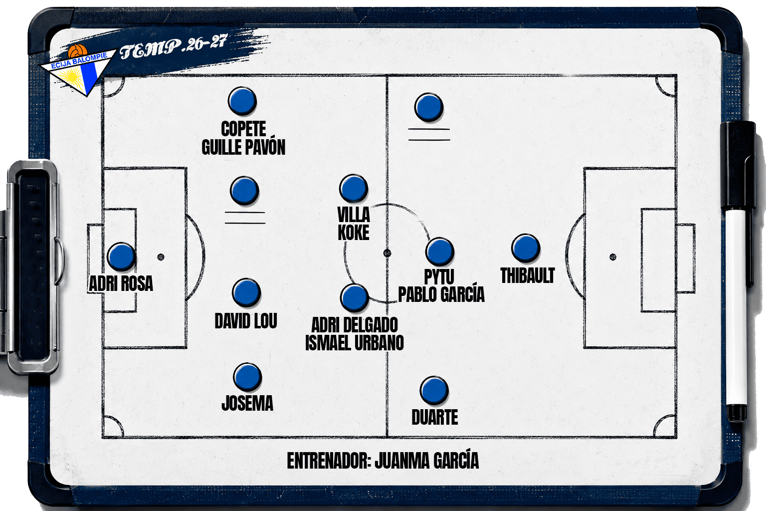 ¿Qué jugadores tiene ya Juanma García en el Écija Balompié? once