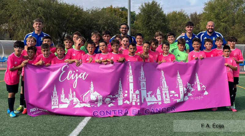 los equipos del futbol aficionado ecija visten de rosa en la lucha contra el cancer de mama ecijabpeinfo astigipedia